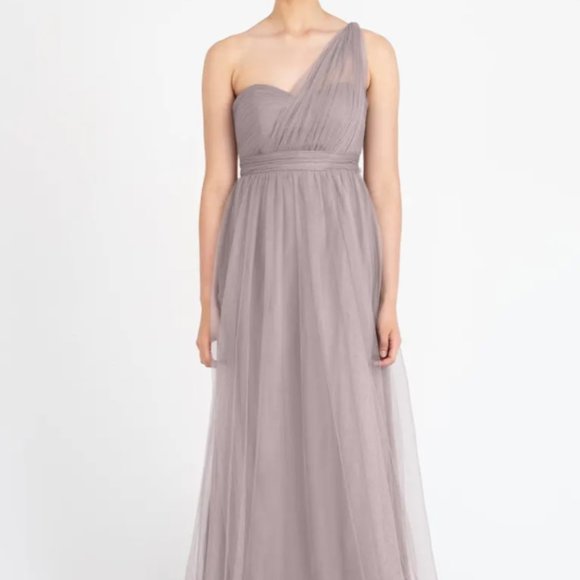 Jenny Yoo Annabelle Convertible Bridesmaid Dress Sz 10-12 (altered) - Picture 1 of 11